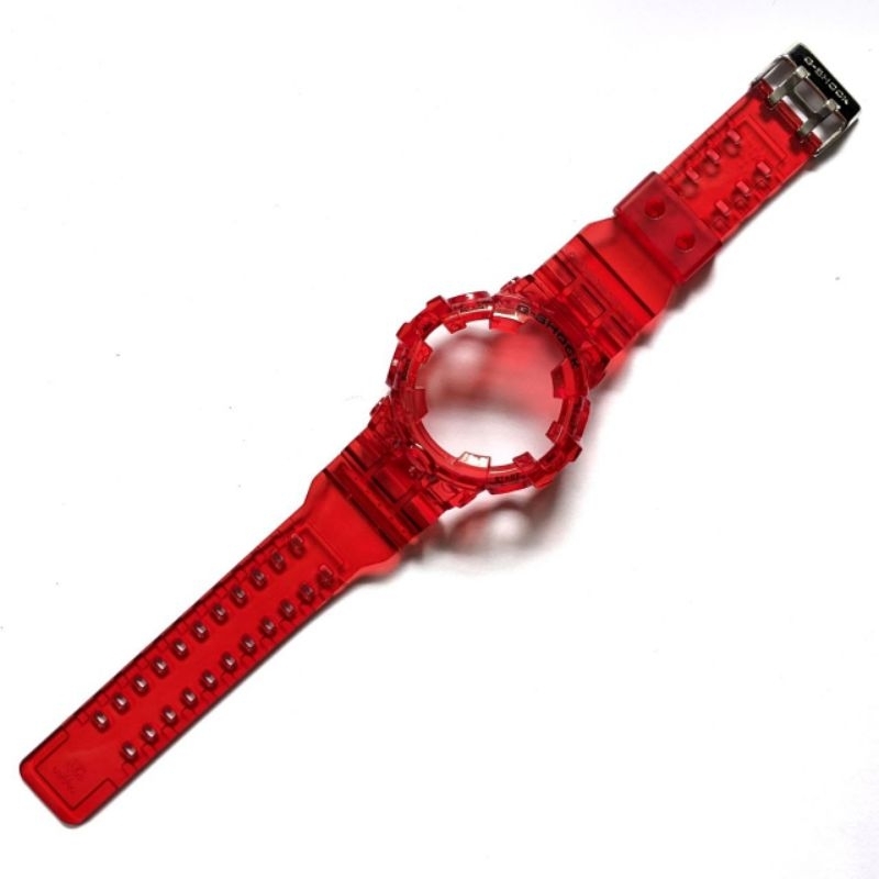 BNB STRAP BEZEL CASIO GSHOCK G SHOCK GA 700 GA700 JELLY CLEAR MERAH