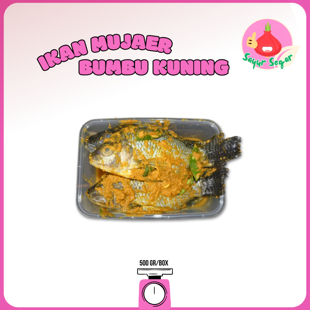 

Sayur Segar - Ikan Mujaer Bumbu Kuning Box 500 gr / Tilapia Seasoned