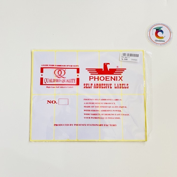 

Stiker Label Adhesive No. 121 37x75 mm