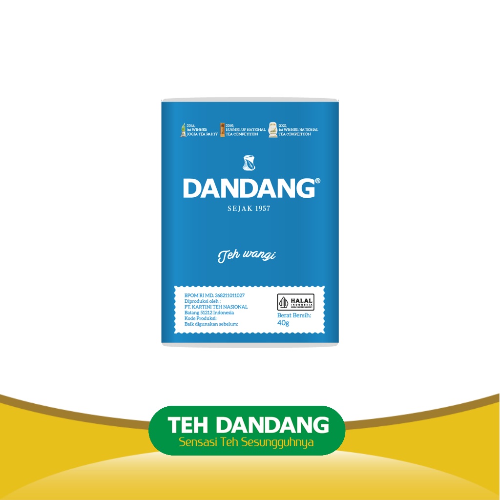 

Teh Dandang Biru 40gr - Teh Tubruk - 1 slop isi 10 box 40gr