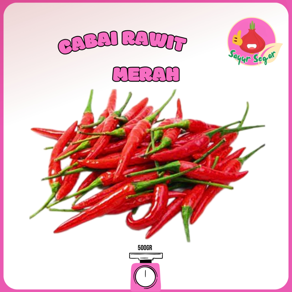 

Sayur Segar - Cabai Rawit Merah /Red Chilli 500 gr