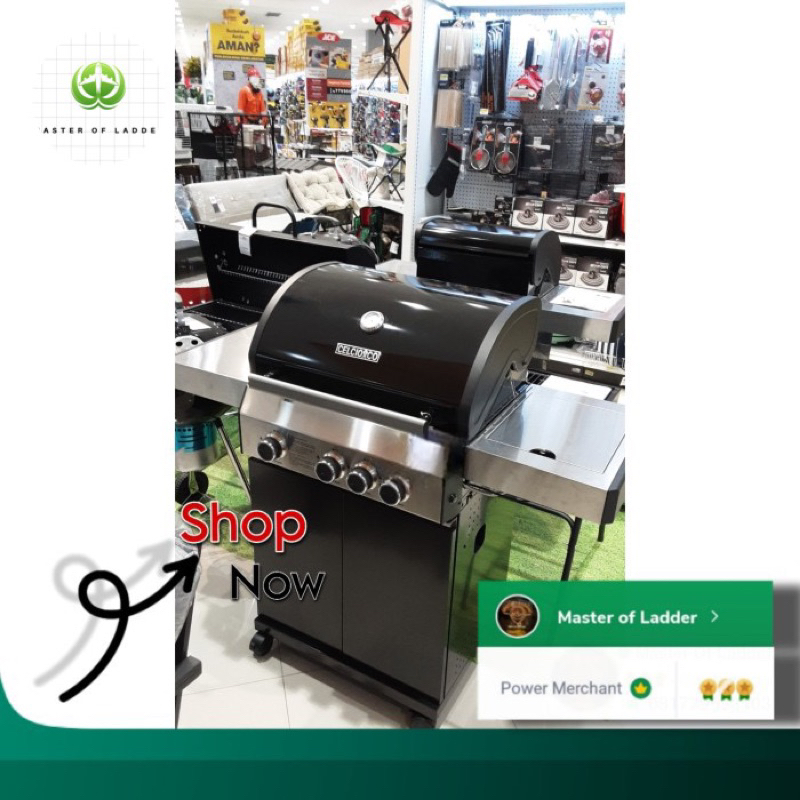 Pemanggang Daging BBQ Gas/Gas Grill BBQ 3 Burner Celcio co