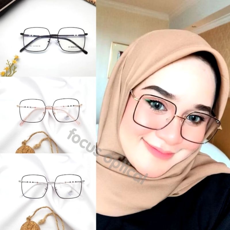 frame kacamata 9691 kotak lebar bisa request minus photocromik antiradiasi blueray