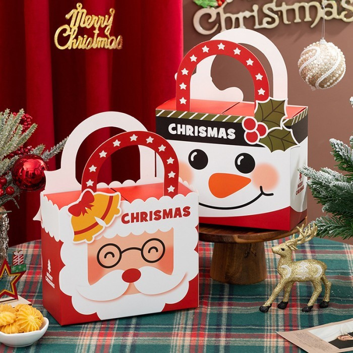 

5 Pcs Dus Natal Packaging Cookies Hampers Christmas Ukuran 19,2x5x20cm