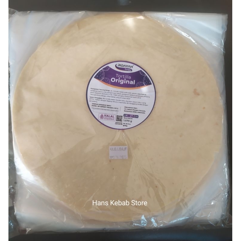 

Tortilla Sahara Bidayah 27 cm isi 20 pcs