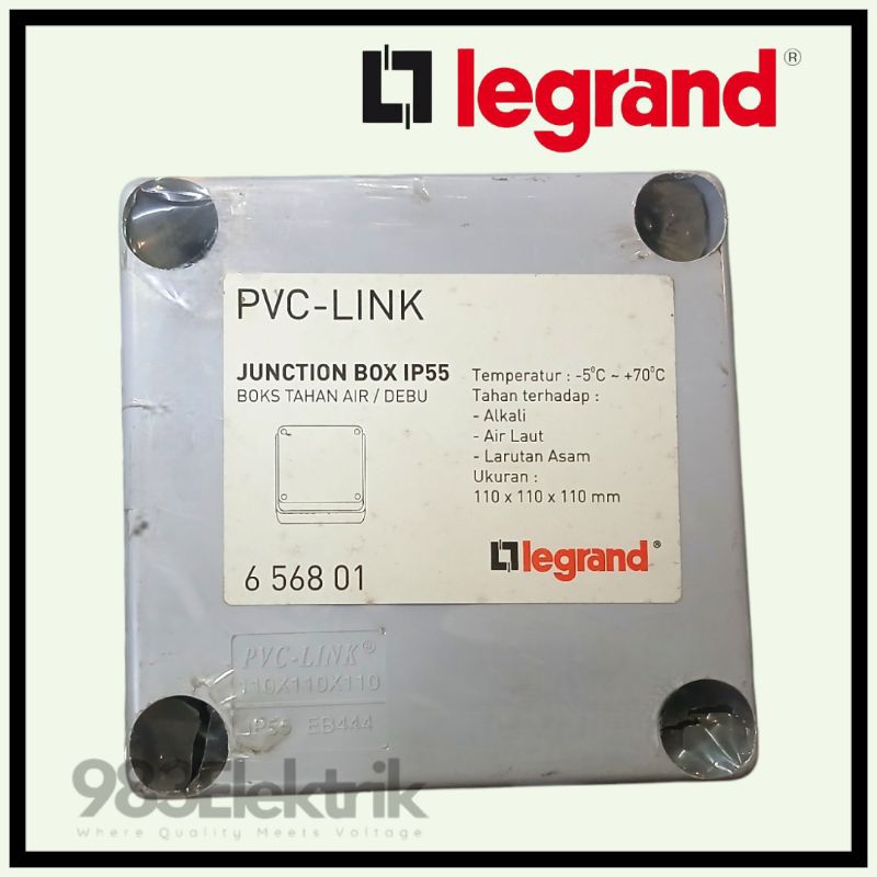 Junction Box Legrand 110×110×110 IP 55 merk Legrand