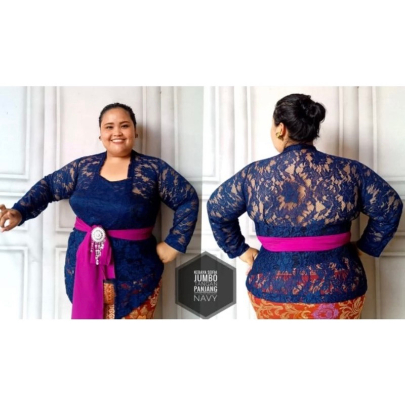 Kebaya Jumbo brokat lengan lonceng/ Kebaya brokat jumbo size 4XL-5XL