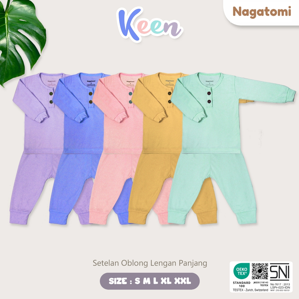 NAGATOMI - Setelan Baju Anak Celana Panjang Keen
