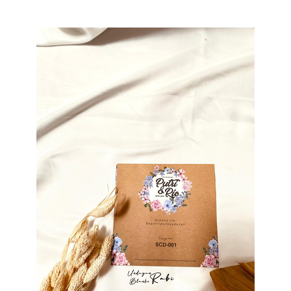 (SCD-001) UNDANGAN PERNIKAHAN READY TO PRINT