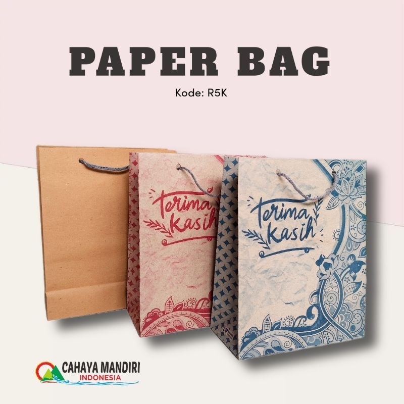 

PAPERBAG R5K (size 18x8x22) PAPERBAG HAJATAN DAN SOVENIR