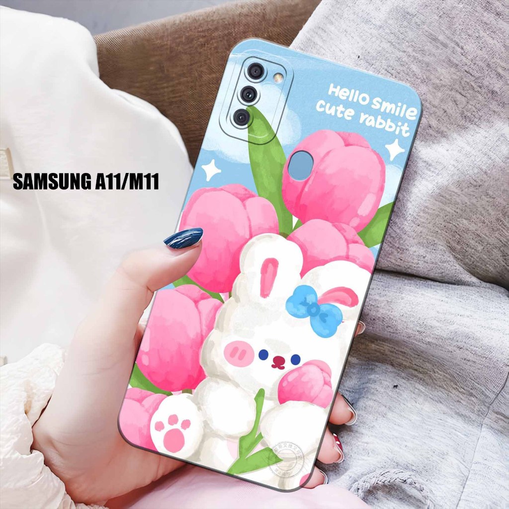 Case Hp - Samsung A11/M11 - Casing Hp - Samsung A11/M11 - Elzora.Id - Case Motif  Bunga - Fashion Ca