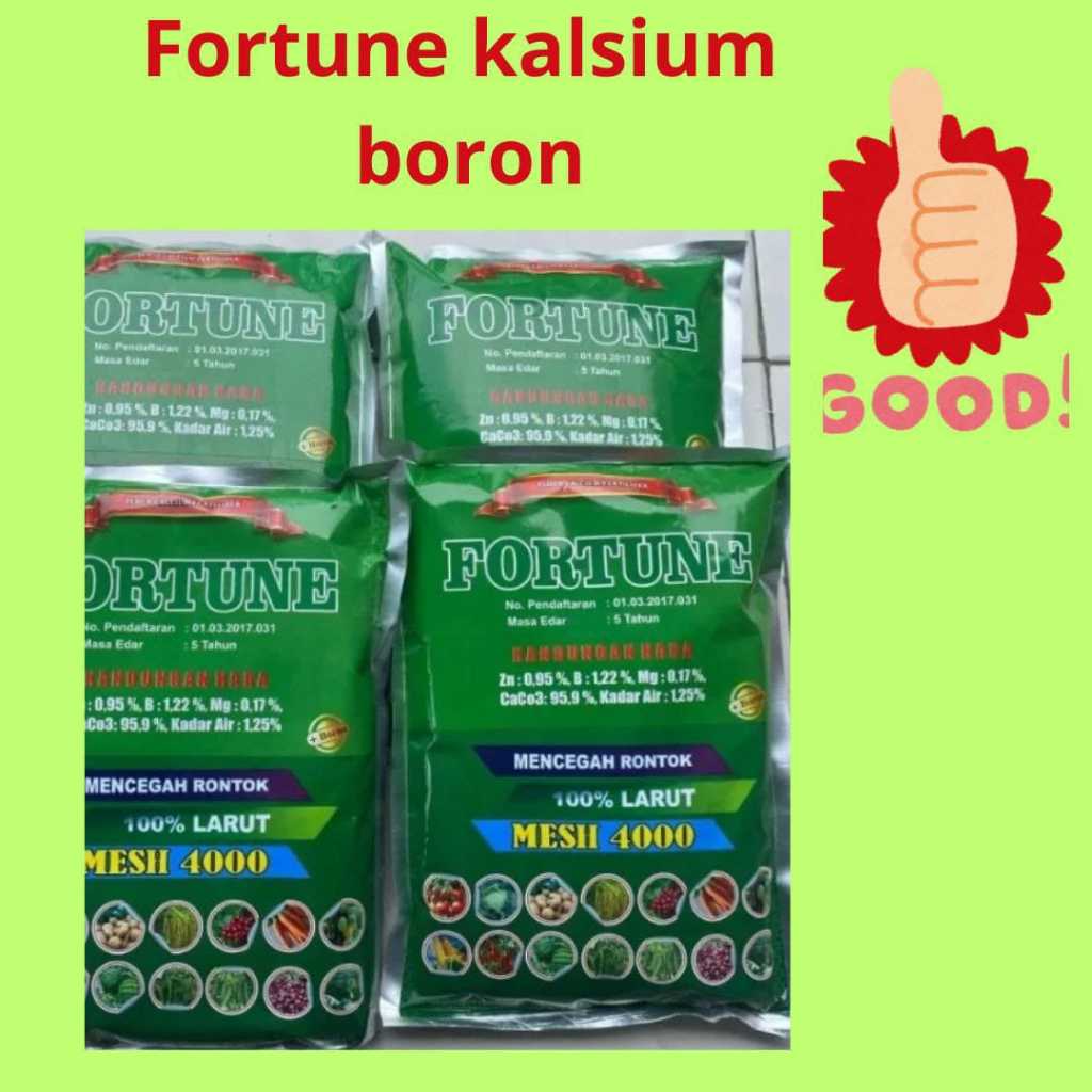 KUALITAS TERJAMIN....!! Pupuk Kalsium Boron Fortune Kemasan 1kg, Pupuk Kalsium Boron