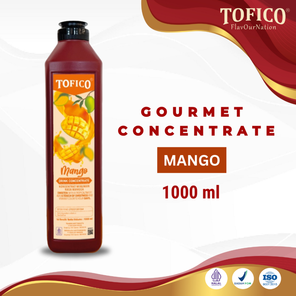 

Mango Drink Concentrate Tofico / Konsentrat Minuman Rasa Mangga / Tofico Gourmet Concentrate