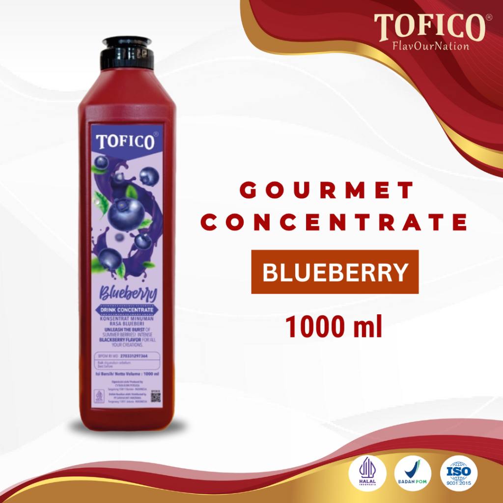 

Blueberry Drink Concentrate Tofico / Konsentrat Minuman Rasa Blueberry / Tofico Gourmet Concentrate