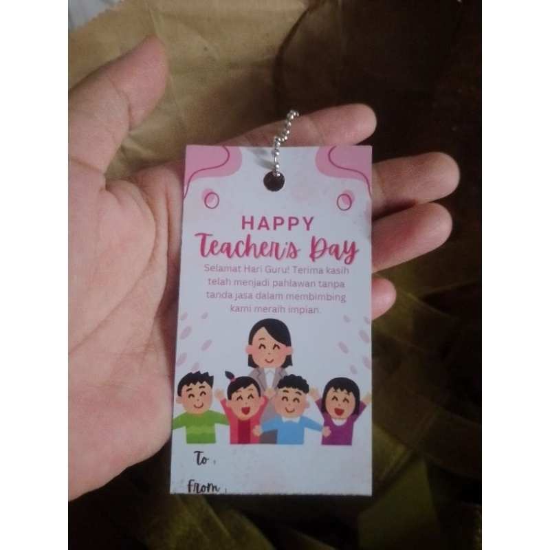 hang tag hari guru/ card happy teacher's day