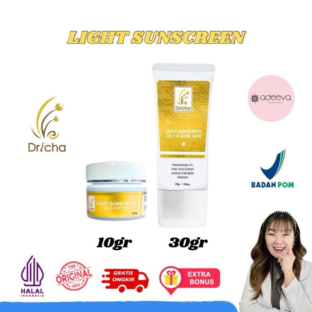 DRICHA SKINCARE - LIGHT SUNSCREEN Dricha By Dr Ika tabir surya kulit berminyak berjerawat  Wajah Oil