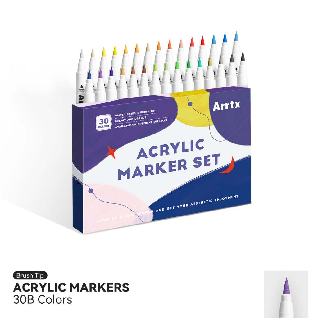 

ARRTX Acrylic Marker Set 30 Colors Basic