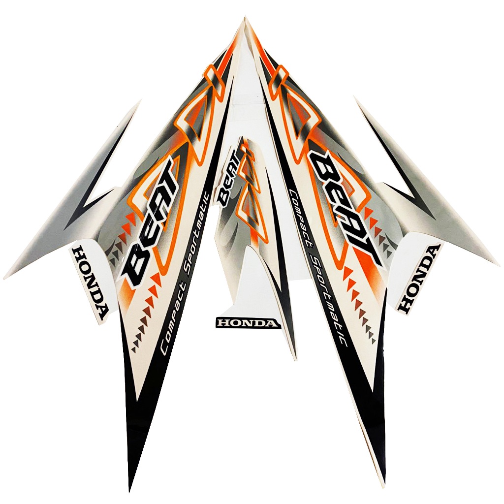 STIKER STRIPING HONDA BEAT 2012 PUTIH | STIKER BODY HONDA BEAT KARBU 2012 | TERMURAH & BERKUALITAS