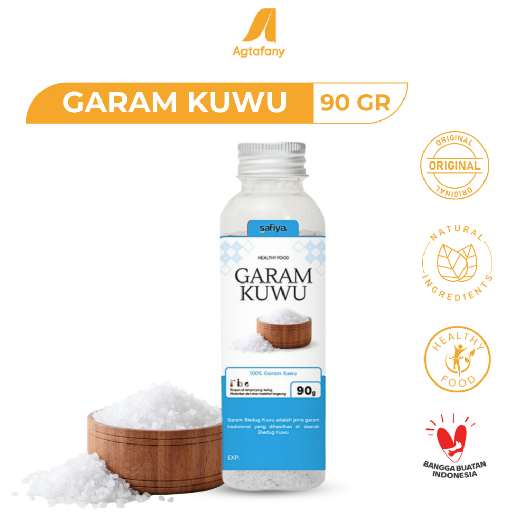 Garam Kuwu 90 gr | Garam Bledug Kuwu Bumbu Dapur Original Safiya Alami Penyedap Rasa