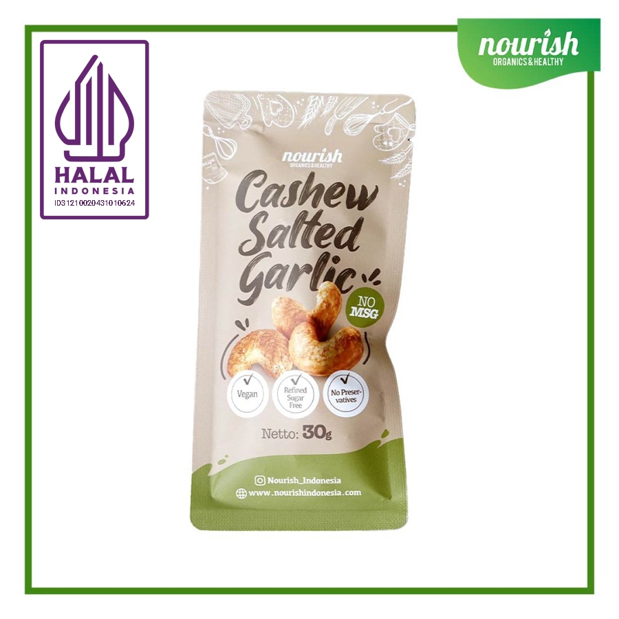 

Cashew Salted Garlic - Kacang Mede Rasa Bawang 30gr