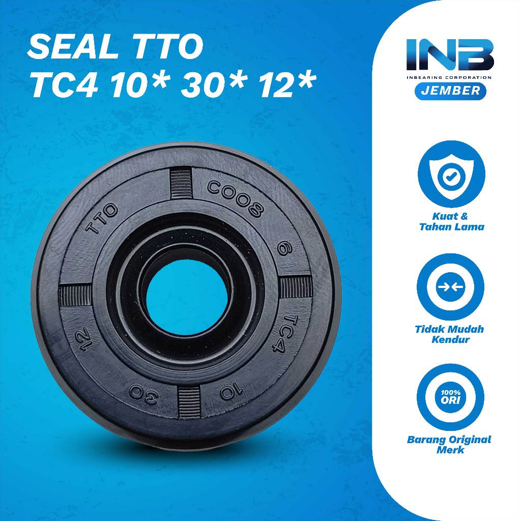 Seal TC4 10 30 12 TTO Seal Shock Belakang GL Pro MP Tiger Original TTO INB JEMBER