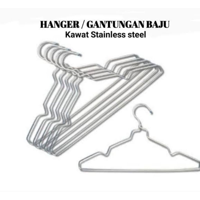 HANGER KAWAT STAINLESS/HANGER KAWAT DEWASA