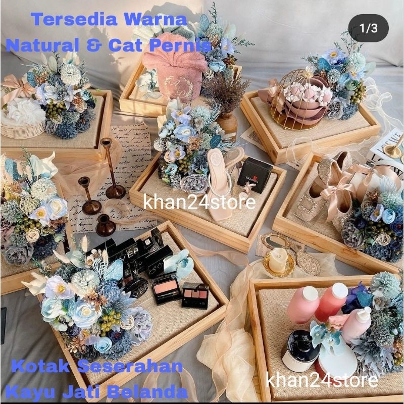 

Promo Kotak Seserahan Nikah Isi 4 Kotak Kayu Jati Belanda Seserahan Pernikahan Dengan Tutup Mika