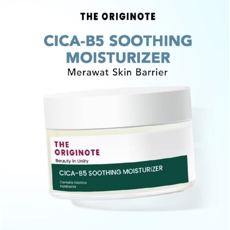 The Originate Cica-B5 Soothing Moisturizer - Moisturizer Menangkan kulit kemerahan Mengunci hidrasi