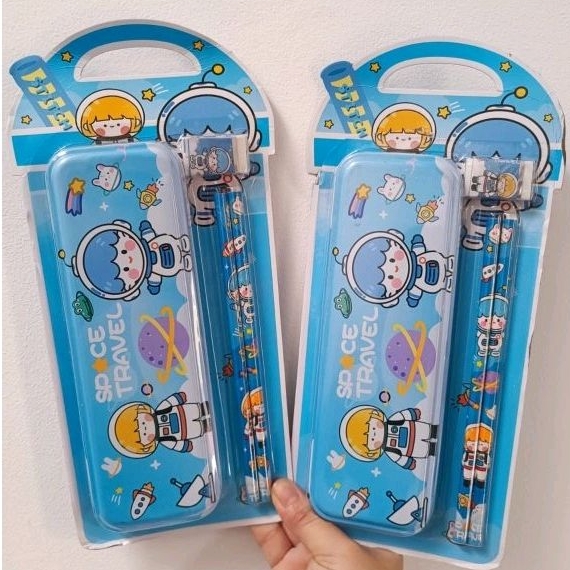 

KOTAK PENSIL SET STATIONERY SET ALAT TULIS