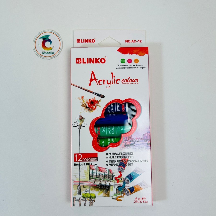 

Cat Akrilik Acrylic Colour LINKO AC-12 12x6ml