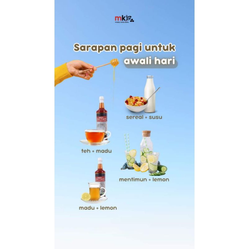 

2Xbtygneal Sakha Snack ) Madu Asli Murni Nektar Bunga Eucalyptus Botol Kaca Netto 850 Gr - Madu