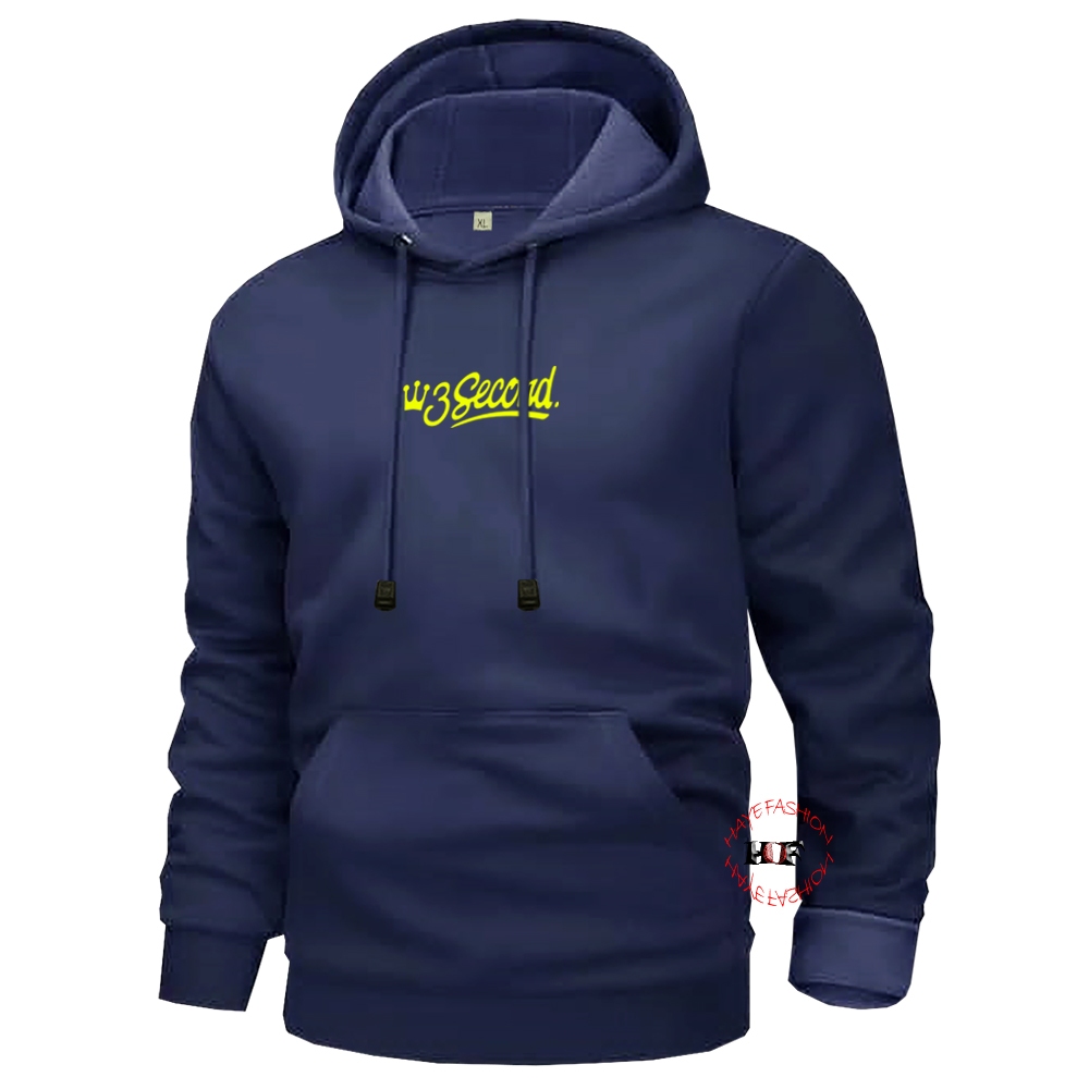 Haye Fashion - Unisex Hoodie  3second Kuning Jumper Pria-Wanita Jacket Sweater Terbaru