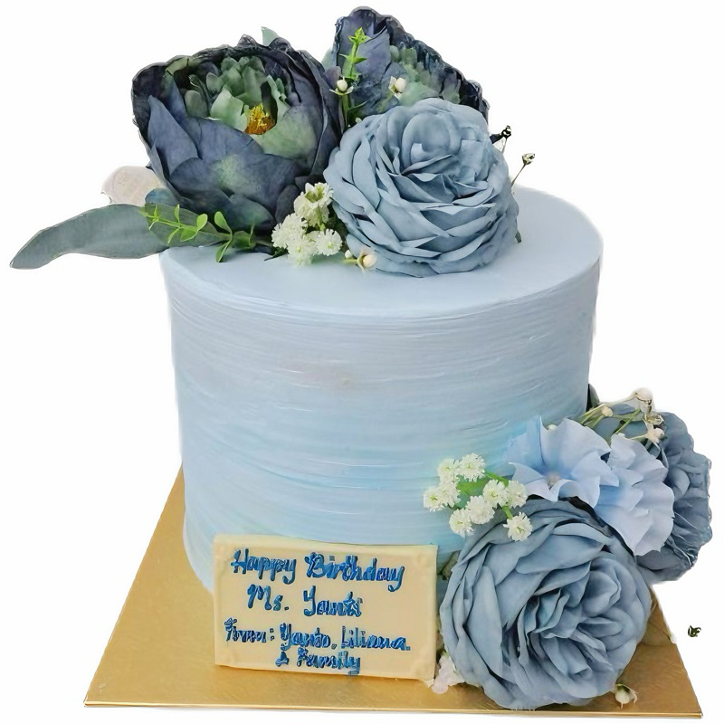 

Cake Flower Blue Pastel
