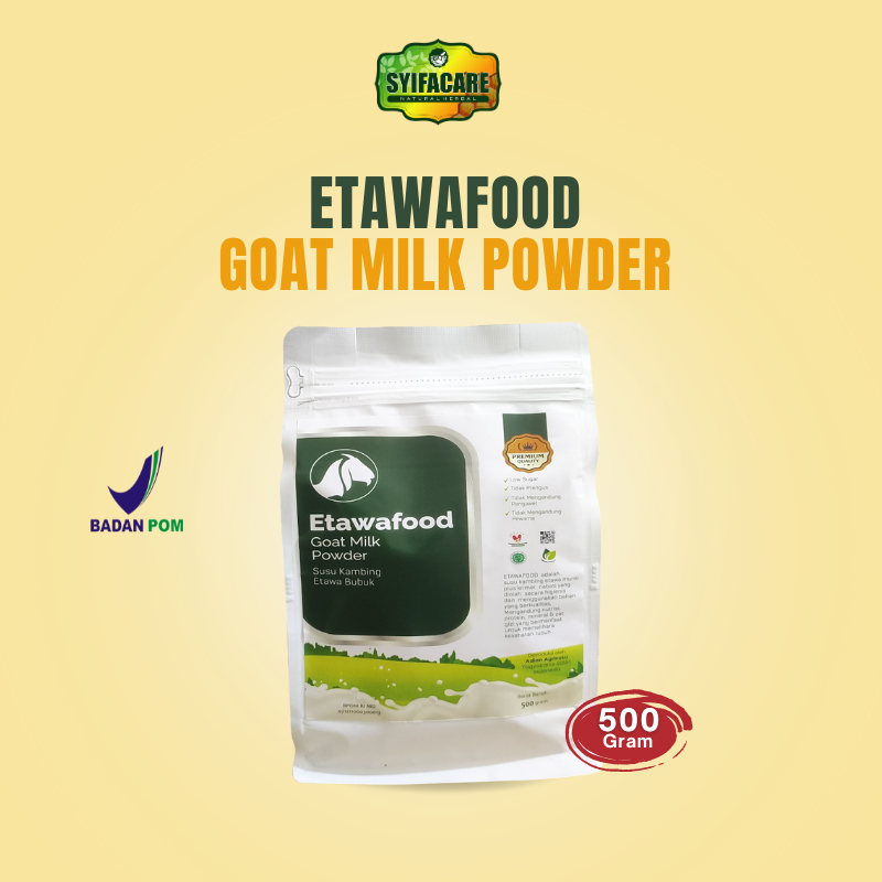 

ETAWAFOOD Susu Kambing Etawa 500gr Asli Original Susu Kambing Bubuk Tidak Pengus Tanpa Pengawet & Pewarna BPOM