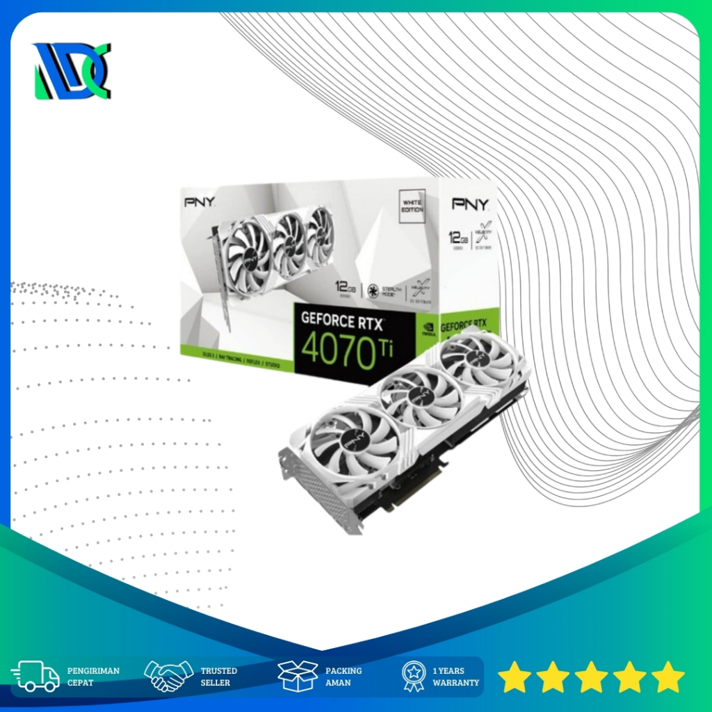 PNY GeForce RTX 4070 Ti 12GB LED Verto White Edition