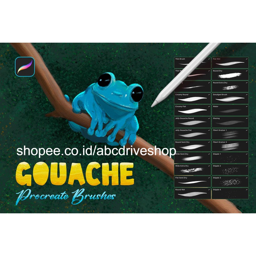 Procreate Brush - Gouache Procreate Brushes