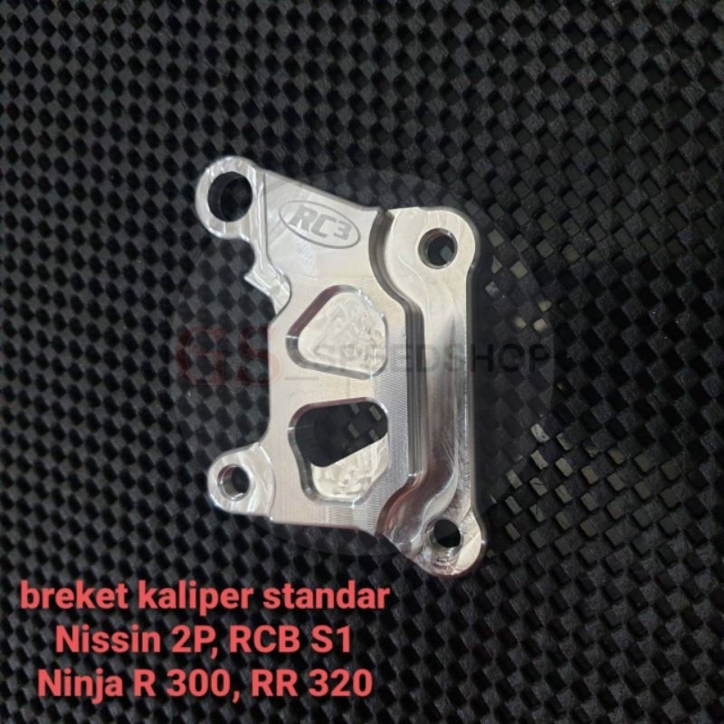 Breket Braket Bracket Kaliper Caliper Cakram Pala Babi Depan 2P 2 P RC3 Ninja 150 RR R SS 150R 150RR