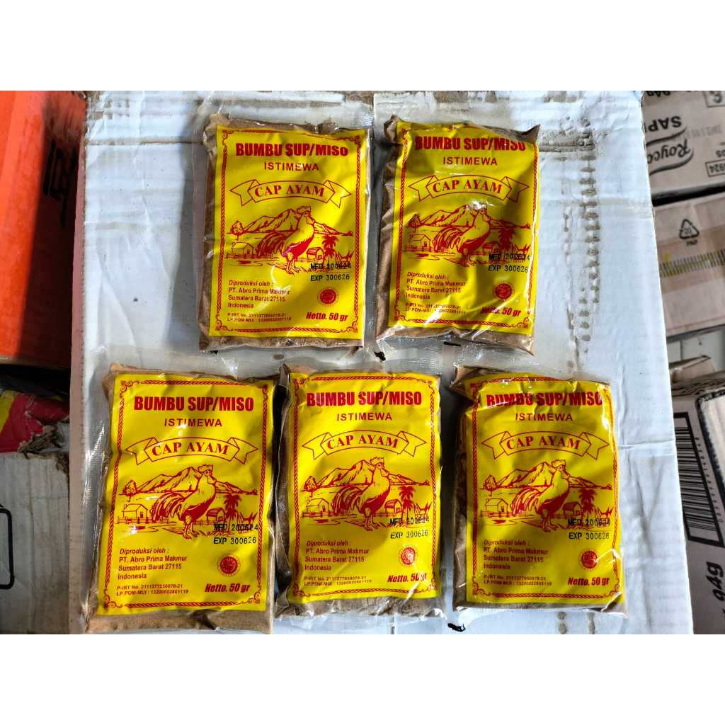 

1 Pcs (50 gr) - Bumbu SOP / MISO 50 Gr Cap Ayam