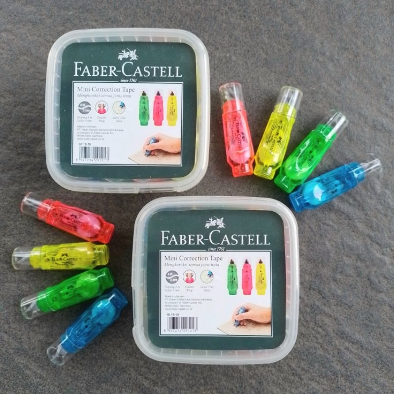 

TIPE-X Kertas Kecil Mini Correction Tape Faber Castell ( Pcs) [ Original ]