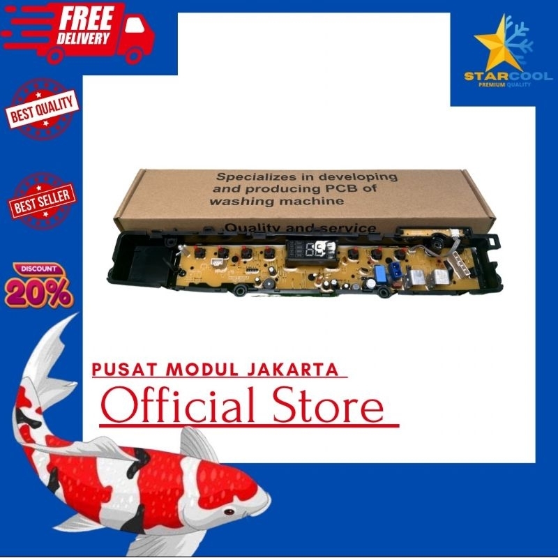 modul pcb mesin cuci polytron PAW 7527 / PAW 8527 / PAW 9527
