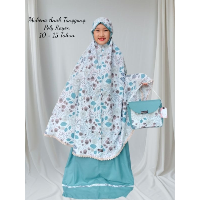 Mukena Anak Tanggung 10 - 15 Tahun Free Tas Cantik
