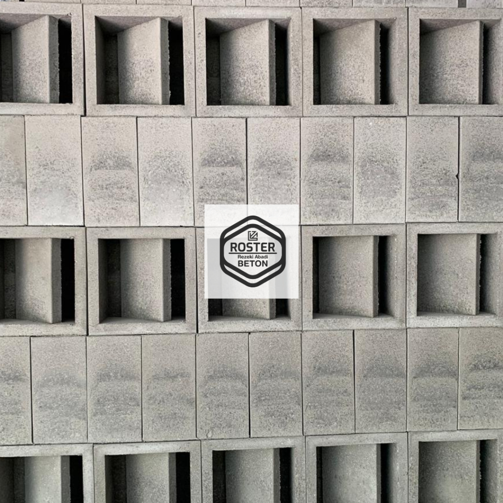 Roster Beton Minimalis Modern, Roaster Loster Beton Minimalis Anti Tampias Ukuran 20x20 cm