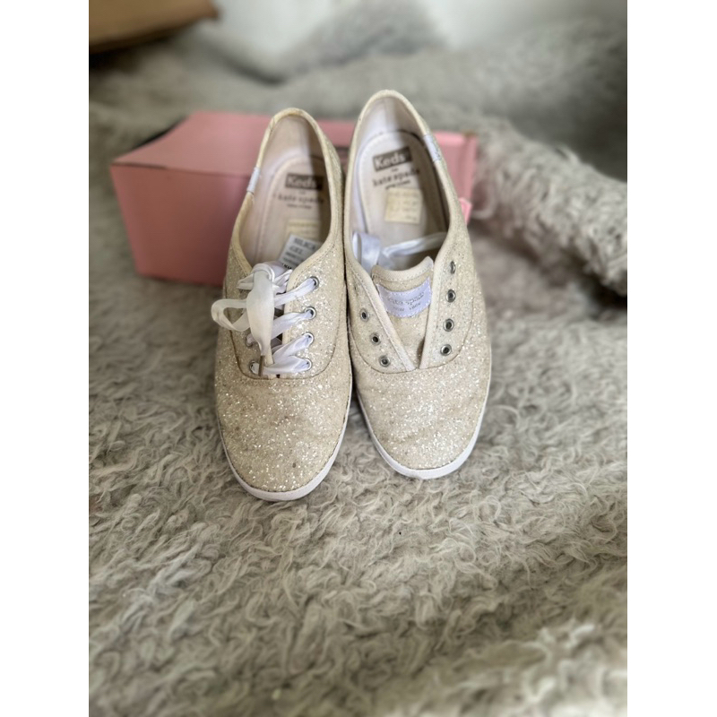 Keds for Kate Spade Glitter White Shoes