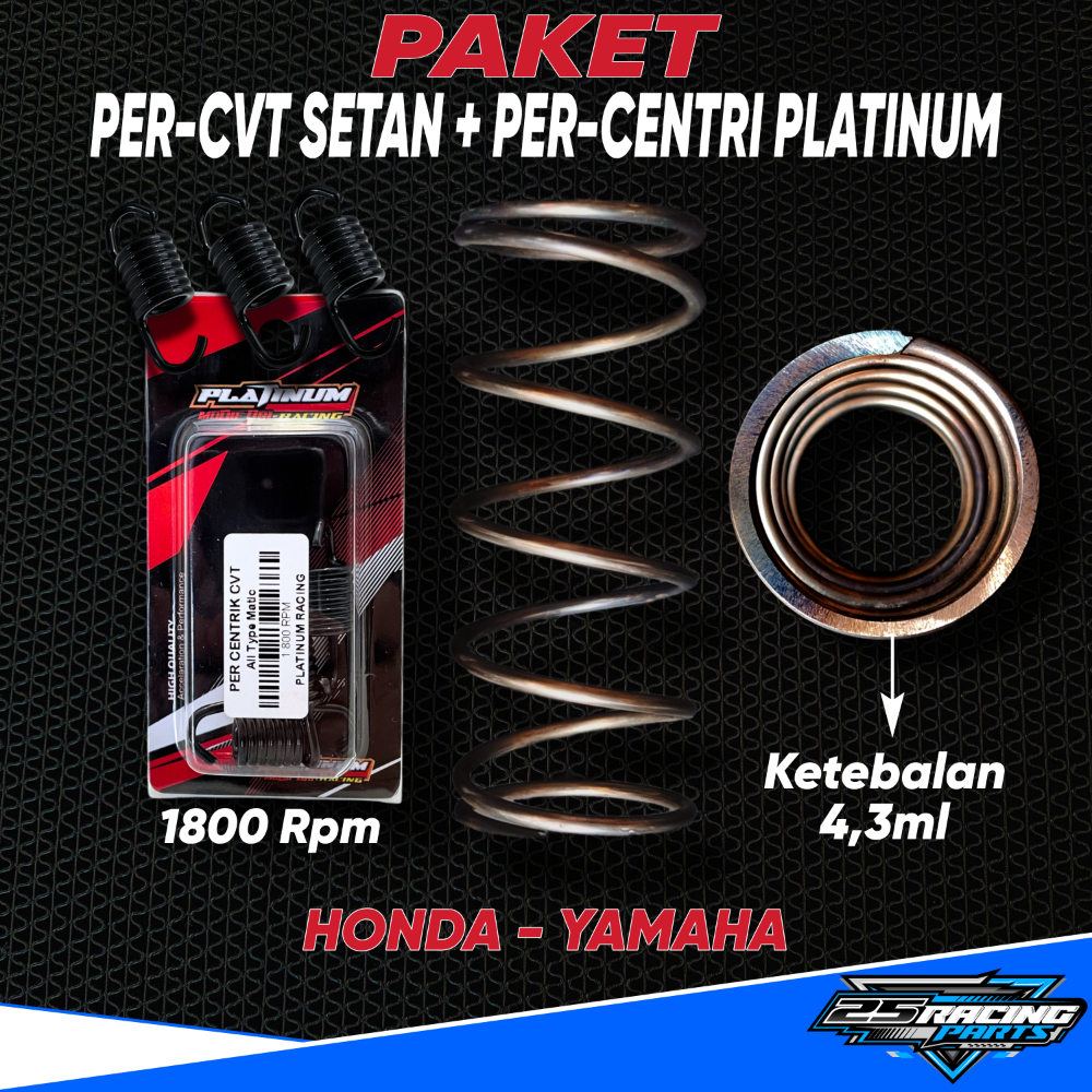 PAKET PER CVT SETAN + PER CENTRI RACING 1800 RPM Beat Karbu Beat fi esp Per Setan BAJA JERMAN Per Se