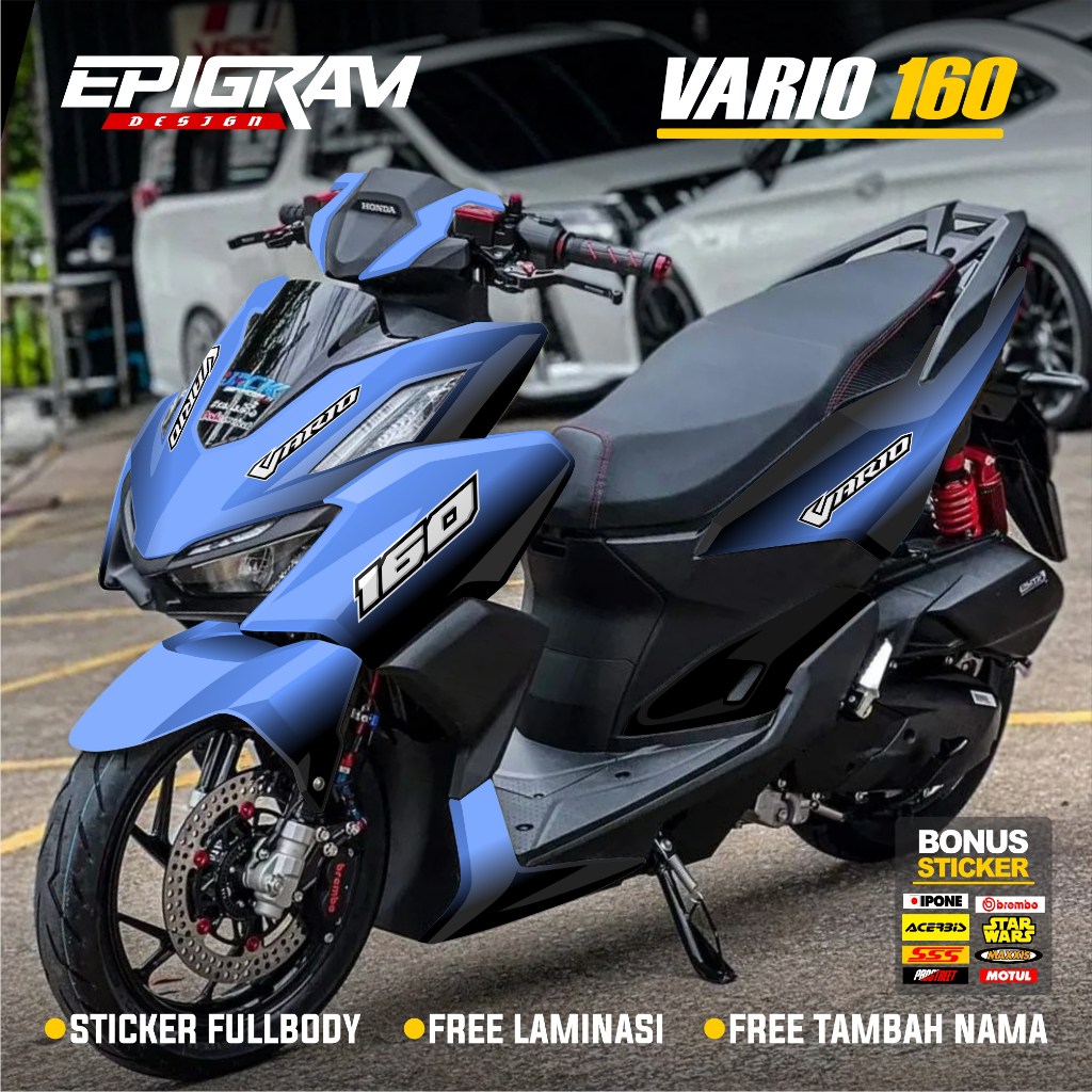 Decal Stiker Vario 160 New 2022 2023 2024 Fullbody Dekal Sticker Motor Honda Vario 160 New ABS CBS M