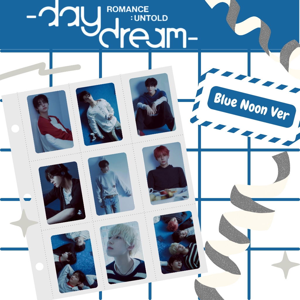 PHOTOCARD ENHYPEN BLUE NOON (HARGA 25 PCS + LAMINASI 2 SISI) MOON TANDA TANGAN TTD KPOP CARDS IDOL K