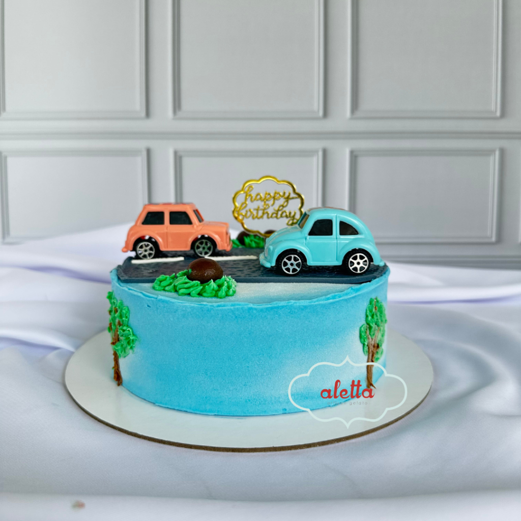 Gelato Cake - Ice Cream Cake - Icecream Cake - Es Krim Cake - Custom Cake - kue ultah tema mobil - t