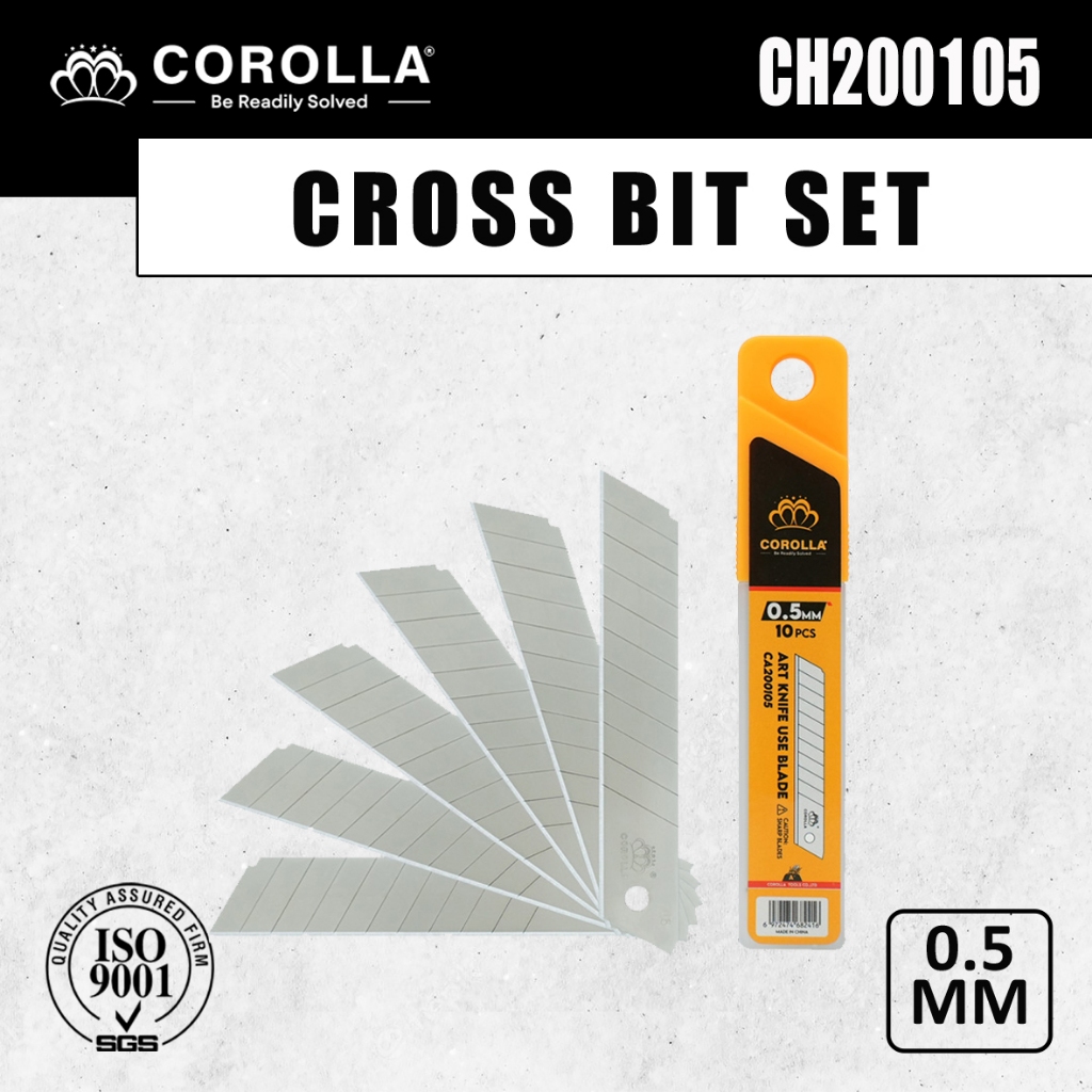 

Corolla Refill Isi Pisau Cutter 18 x 0.5mm / Isi Cutter Besar / Pisau Cutter