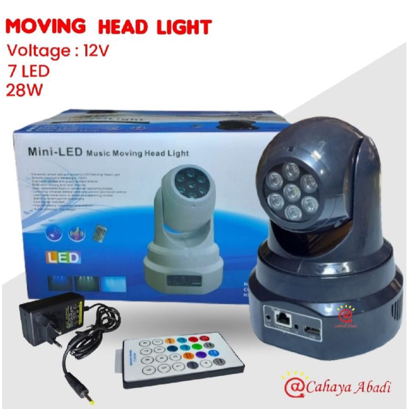 Lampu Mini LED Music Moving Head Light