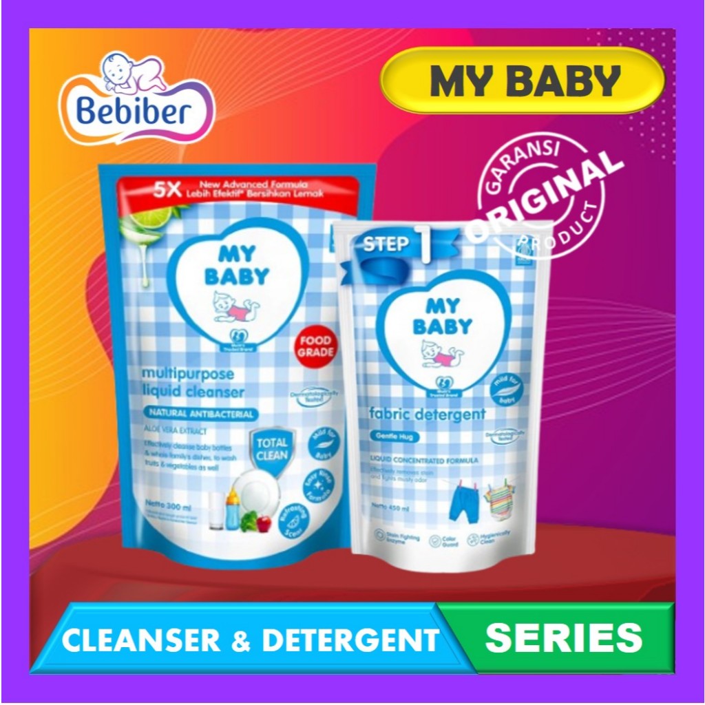 My Baby Bottle Nipple Cleanser & Liquid Detergent - Sabun Botol & Detergen Baju Bayi - Bebiber